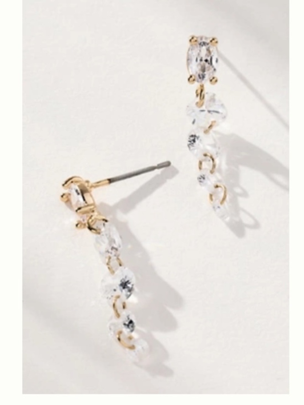 Anthropologie | DRIPPY CRYSTAL DROP EARRINGS | NWT drip delicate